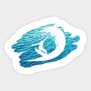 Ride the Waves Sticker